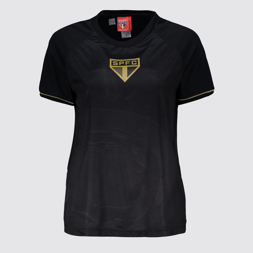 Camisa São Paulo Frequência Feminino Preta