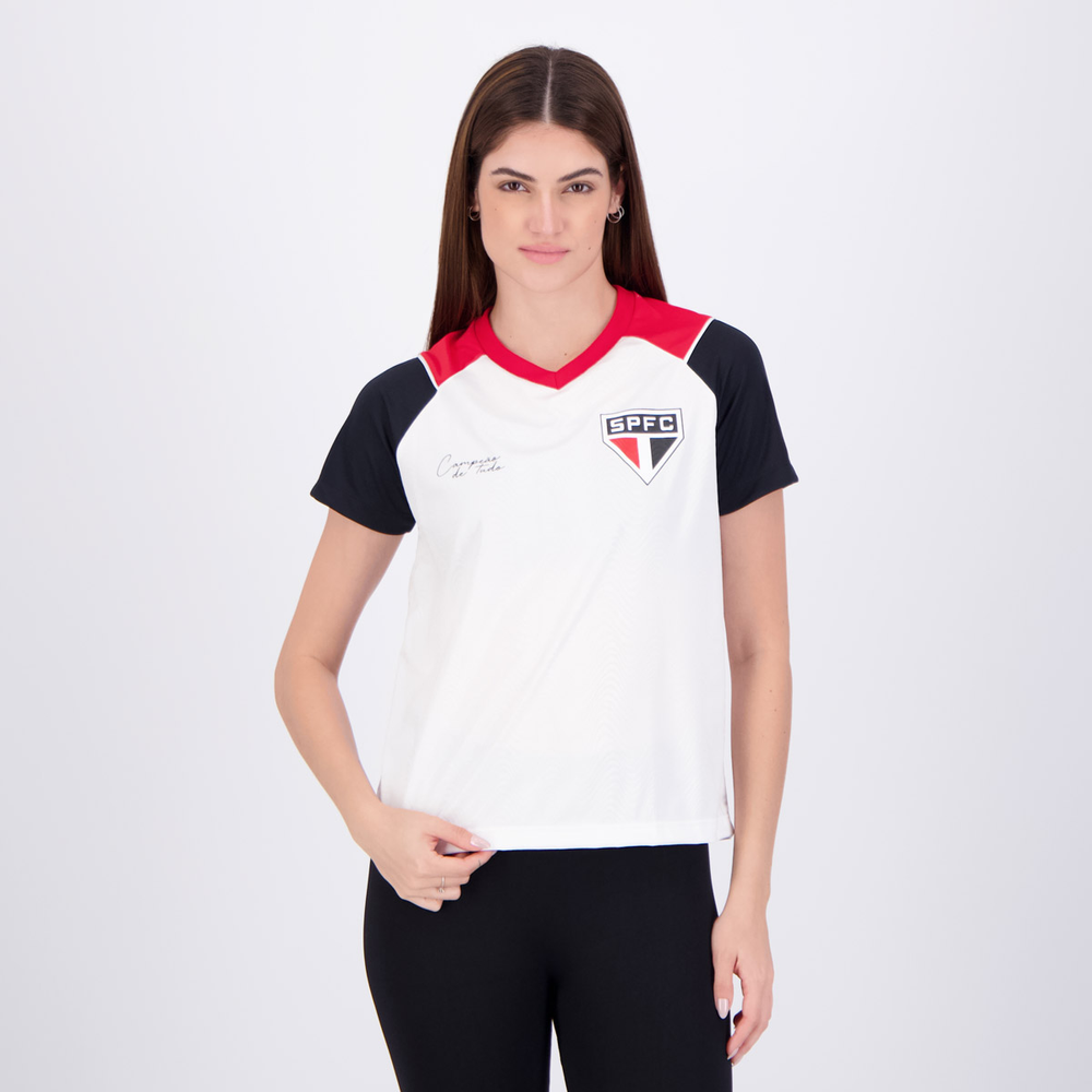 Camisa São Paulo Intensidade Feminina Branca Camisa São Paulo Intensidade Feminina Branca