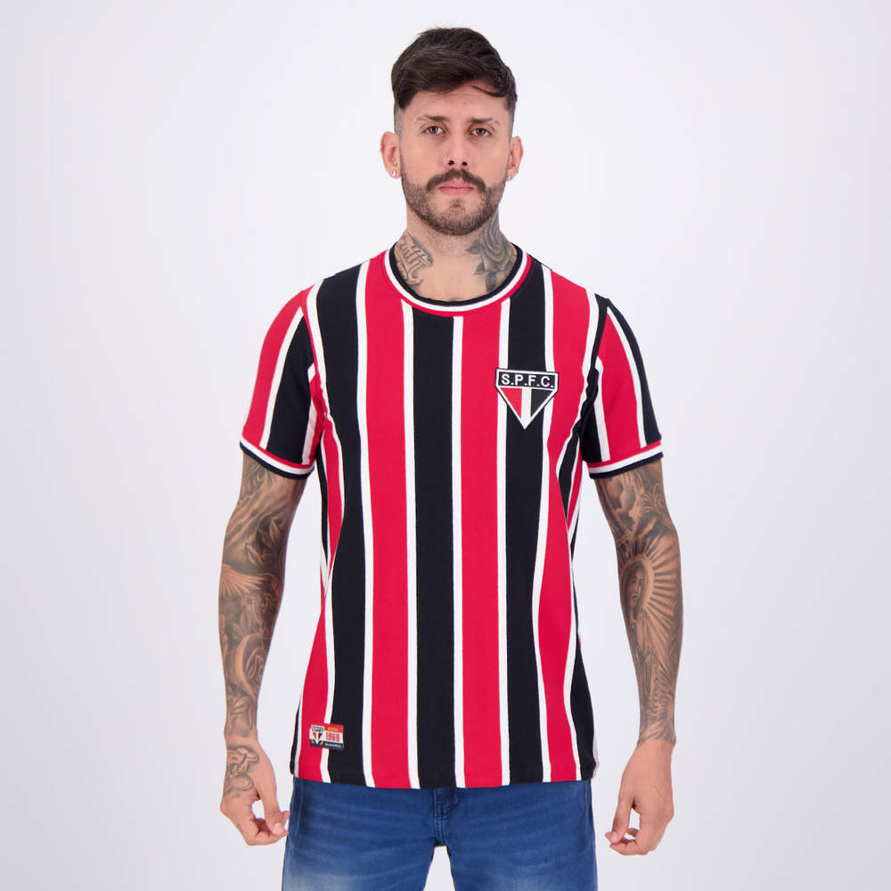 Camisa São Paulo Retrô 1969 Listrada Camisa São Paulo Retrô 1969 Listrada