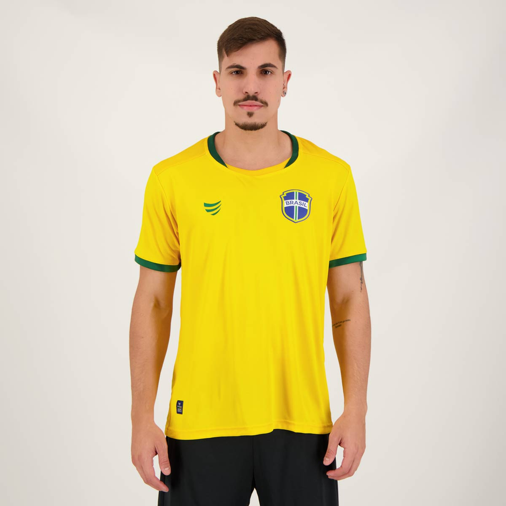 Camisa Super Bolla Copa Ouro Brasil Amarela Camisa Super Bolla Copa Ouro Brasil Amarela