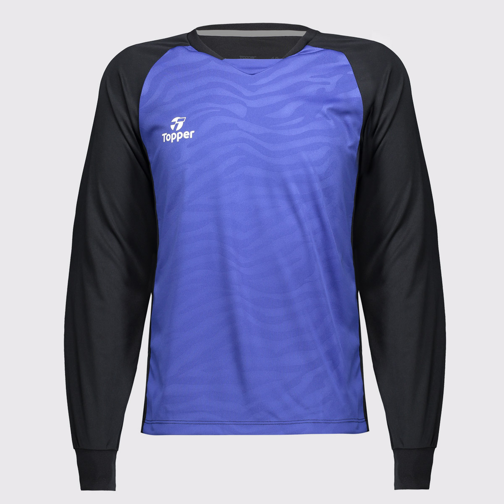 Camisa Topper Goleiro Ethnic Manga Longa Juvenil Azul Camisa Topper Goleiro Ethnic Manga Longa Juvenil Azul
