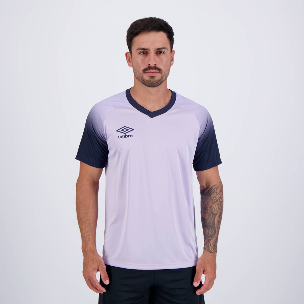 Camisa Umbro Baller Lilas e Marinho Camisa Umbro Baller Lilas e Marinho