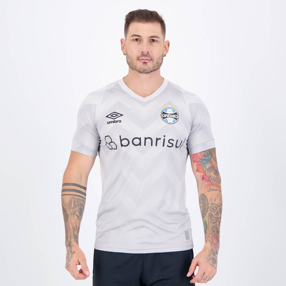 Camisa Umbro Grêmio Goleiro 2024 Cinza Camisa Umbro Grêmio Goleiro 2024 Cinza