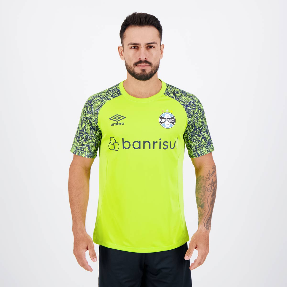 Camisa Umbro Grêmio Treino Goleiro 2024 Verde e Marinho Camisa Umbro Grêmio Treino Goleiro 2024 Verde e Marinho