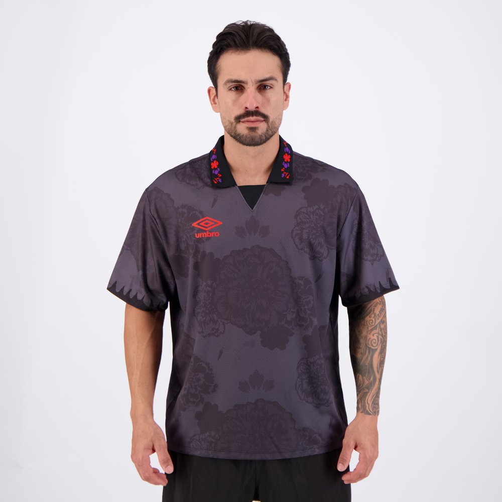 Camisa Umbro Jersey HB Dia de Los Muertos Preta Camisa Umbro Jersey HB Dia de Los Muertos Preta