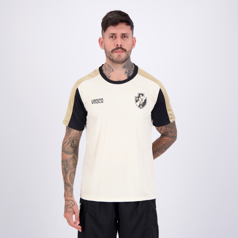 Camisa Vasco Estouro Bege Camisa Vasco Estouro Bege