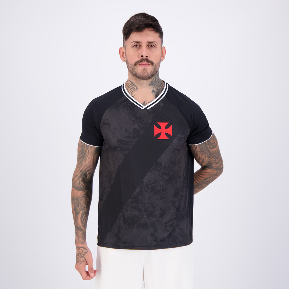Camisa Vasco Ponto Preta Camisa Vasco Ponto Preta