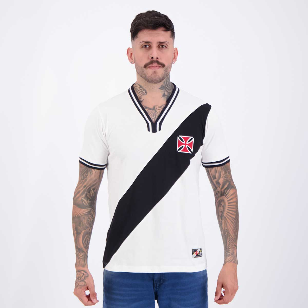 Camisa Vasco Retrô 1974 Nº 10 Branca Camisa Vasco Retrô 1974 Nº 10 Branca