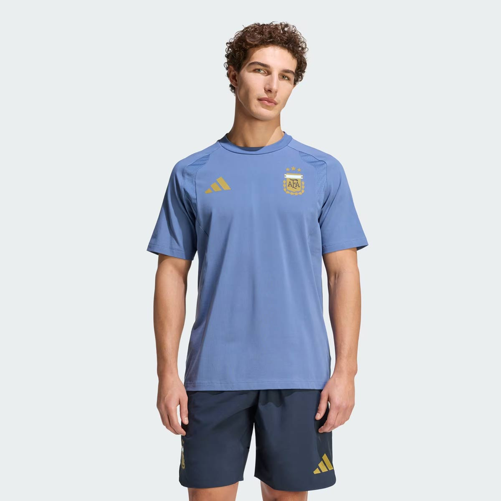 Camiseta Adidas Argentina Tiro Viagem Azul Camiseta Adidas Argentina Tiro Viagem Azul