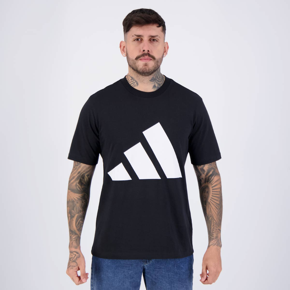Camiseta Adidas Big New Logo Preta Camiseta Adidas Big New Logo Preta