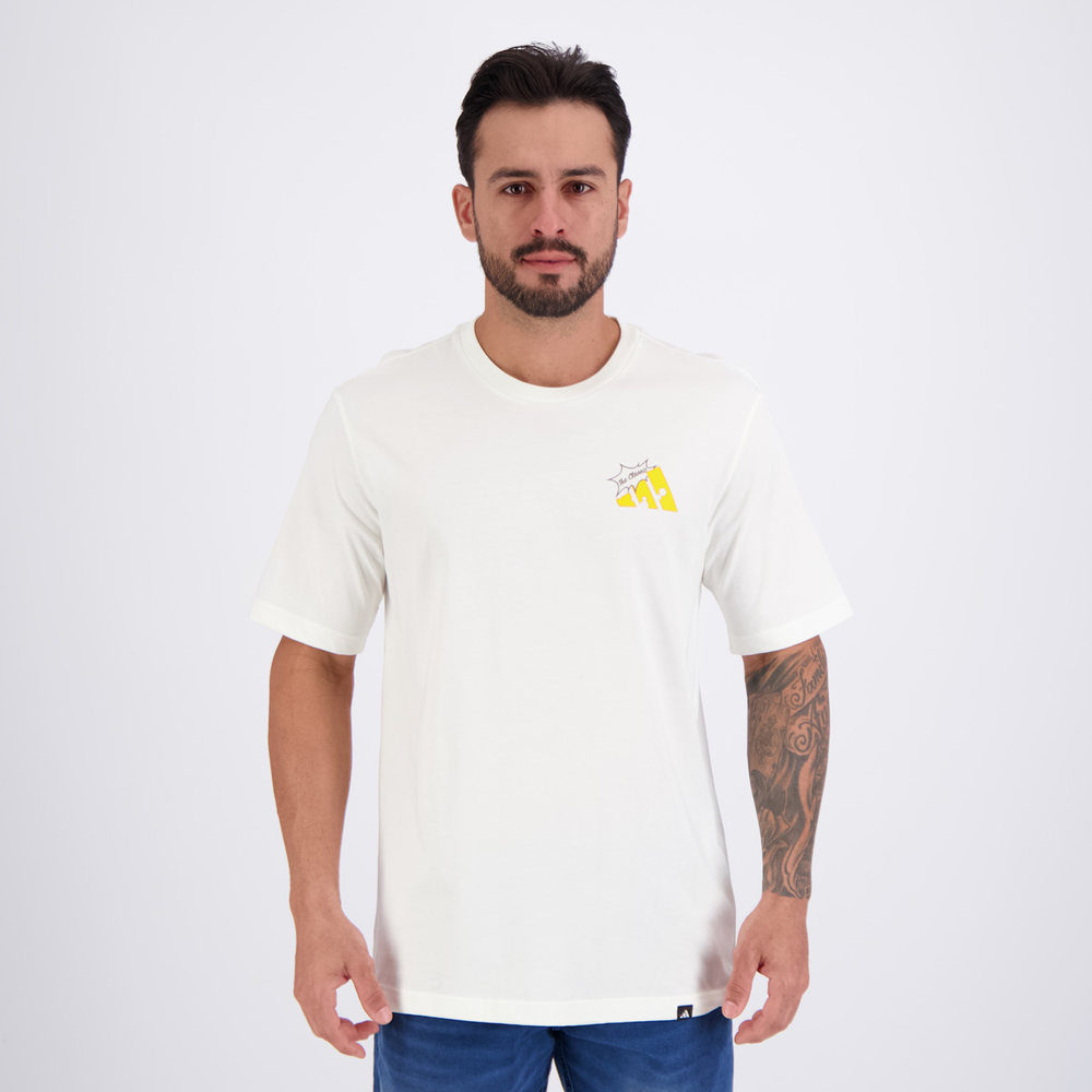 Camiseta Adidas Cheese Off White Camiseta Adidas Cheese Off White