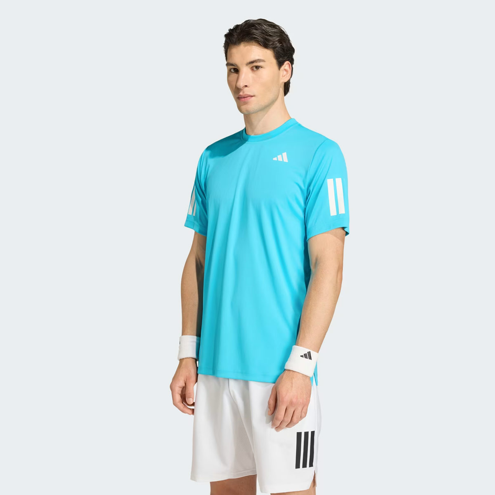 Camiseta Adidas Club 3 S Azul e Branca Camiseta Adidas Club 3 S Azul e Branca