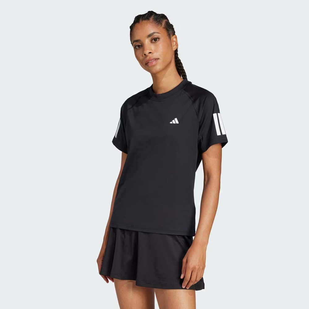 Camiseta Adidas Club 3S Feminina Preta Camiseta Adidas Club 3S Feminina Preta