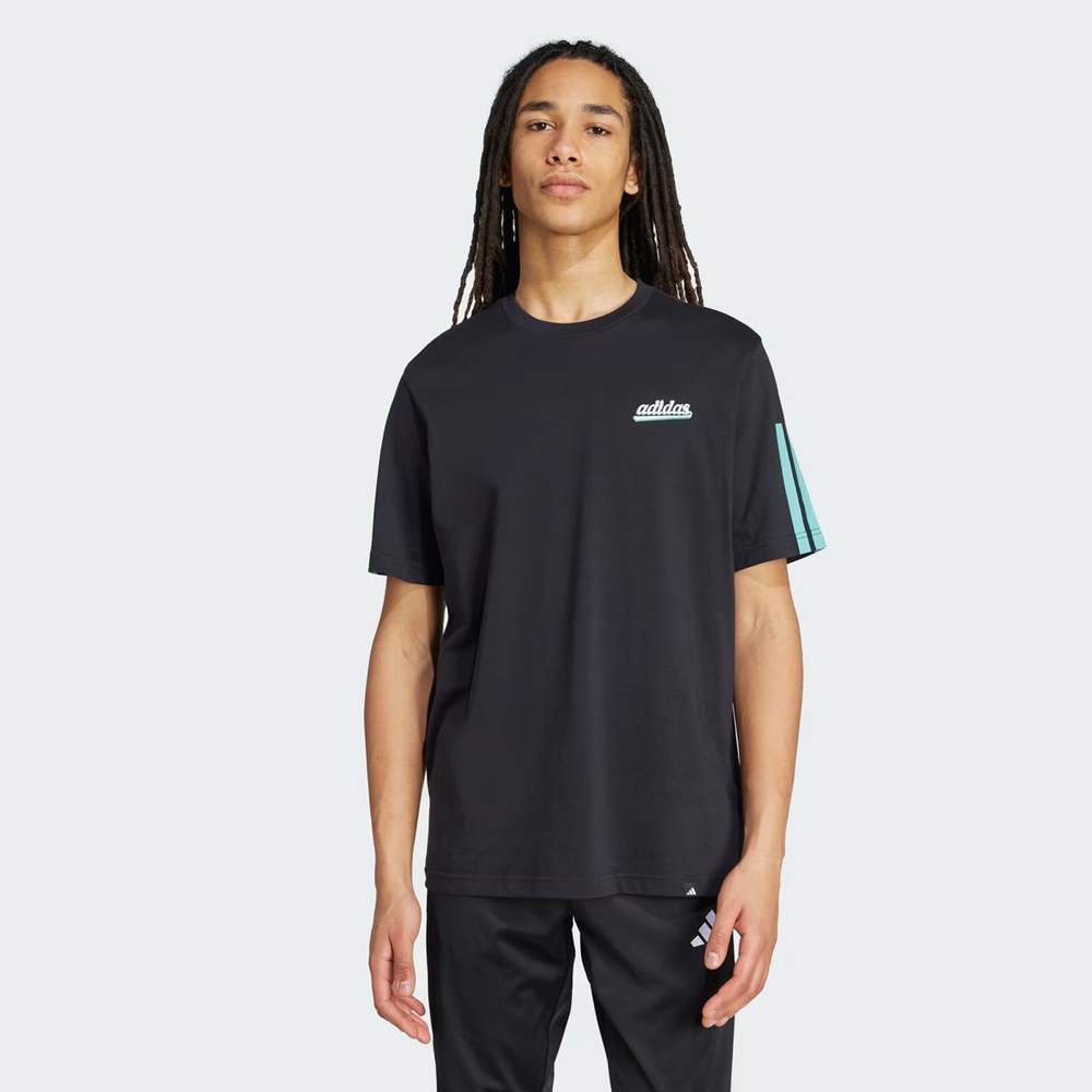 Camiseta Adidas Color Script Preta Camiseta Adidas Color Script Preta