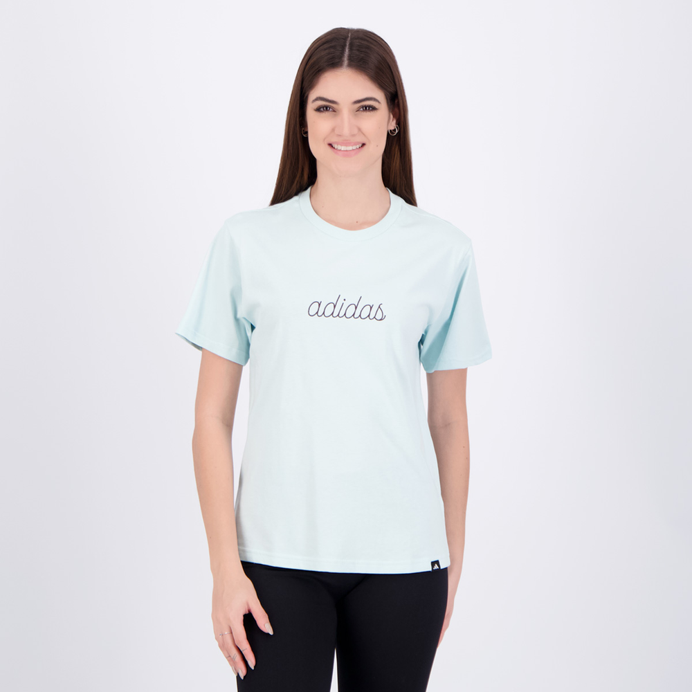 Camiseta Adidas Cozy Feminina Verde Camiseta Adidas Cozy Feminina Verde