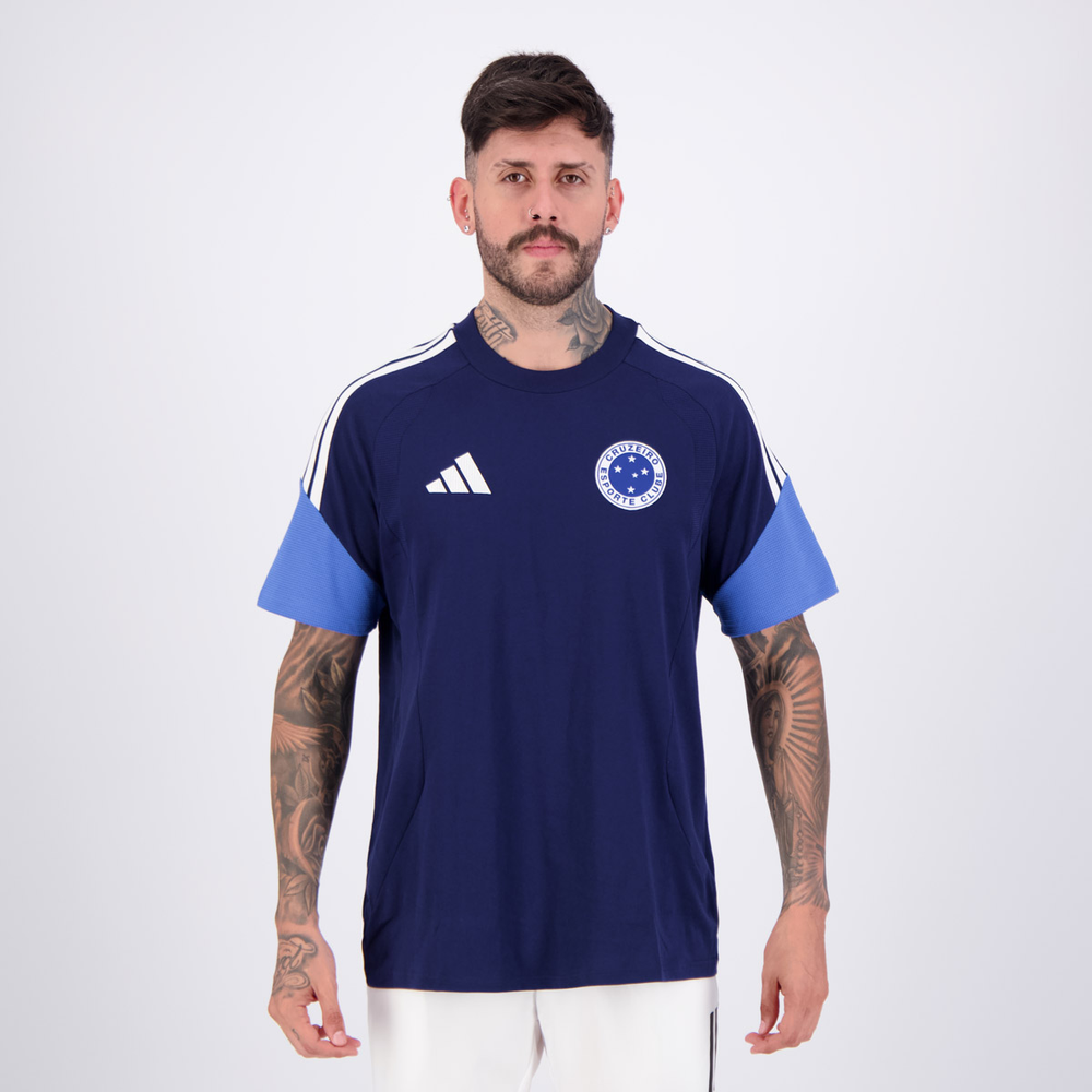 Camiseta Adidas Cruzeiro Concentração 2026 Camiseta Adidas Cruzeiro Concentração 2026