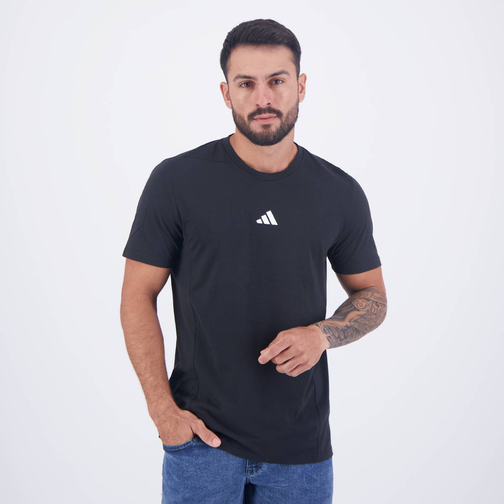 Camiseta Adidas Designed For Training Preta Camiseta Adidas Designed For Training Preta