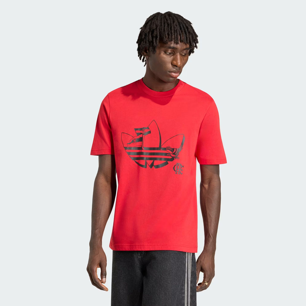 Camiseta Adidas Flamengo Grafica Originals Vermelha Camiseta Adidas Flamengo Grafica Originals Vermelha