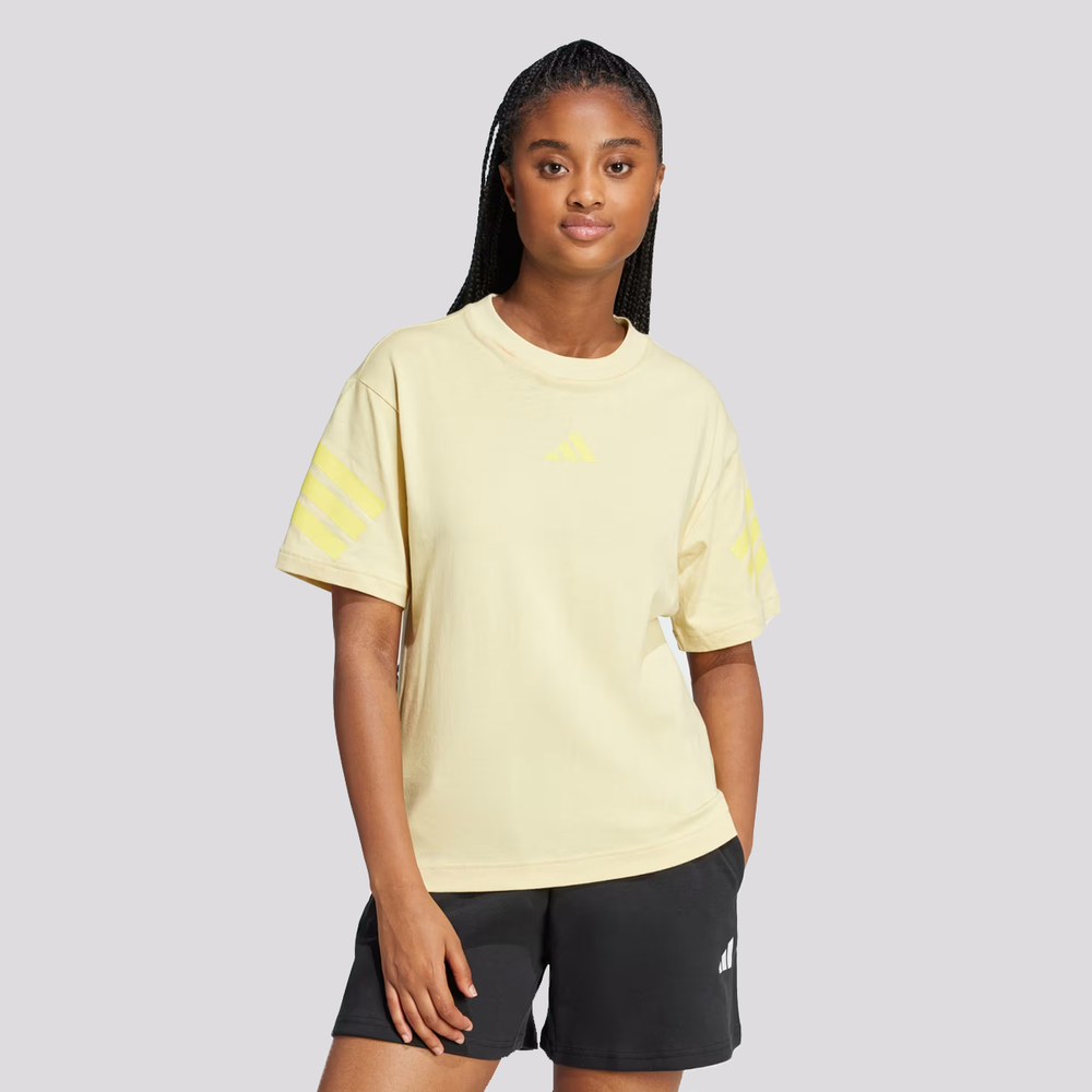 Camiseta Adidas Future Icon Feminina Amarela Camiseta Adidas Future Icon Feminina Amarela