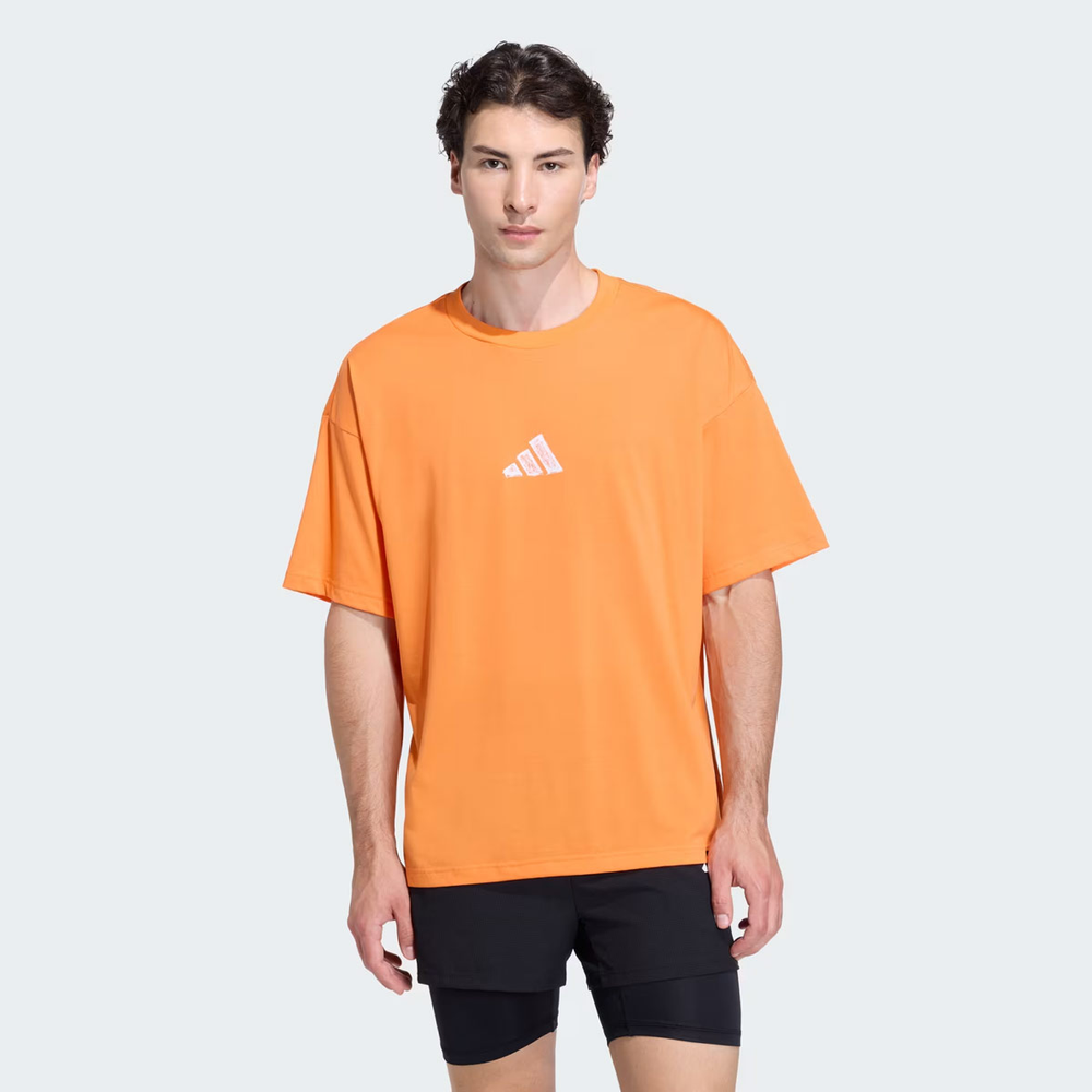 Camiseta Adidas Grafica Treino Climacool Laranja Camiseta Adidas Grafica Treino Climacool Laranja