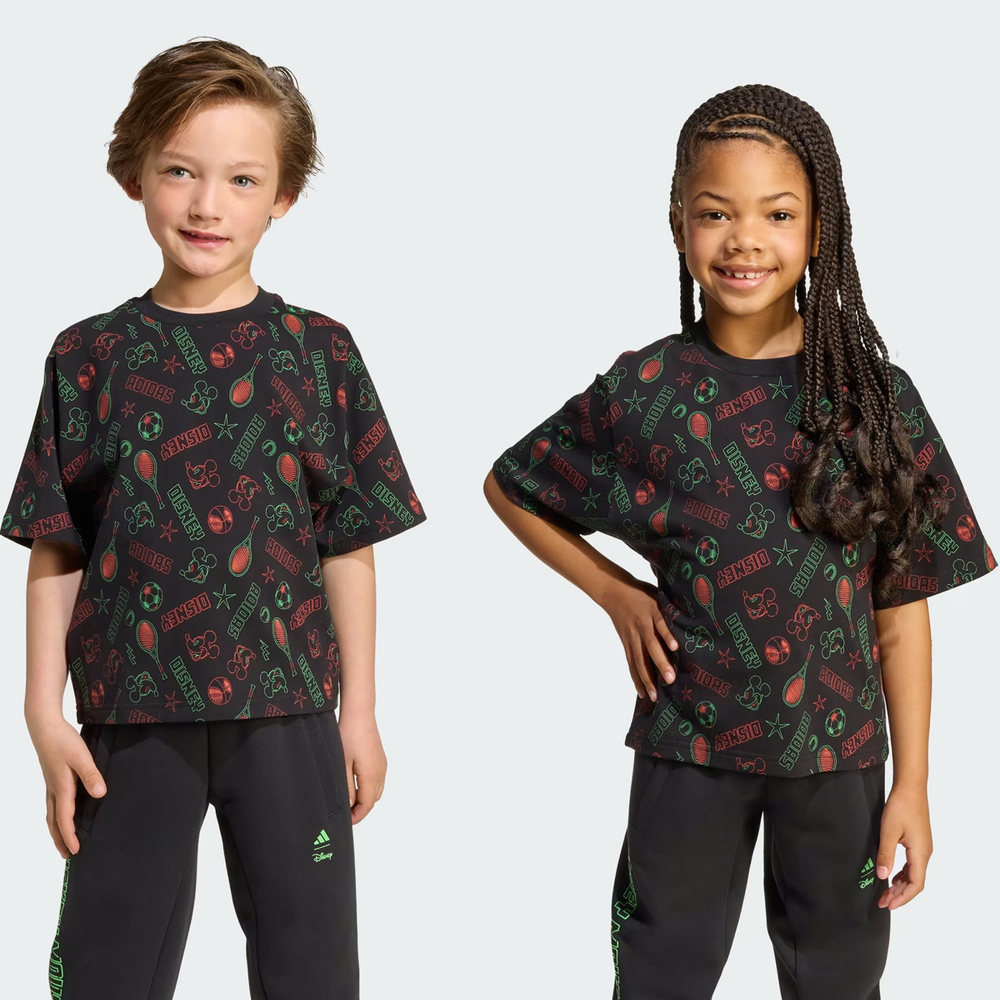Camiseta Adidas Infantil Disney Mickey Preta Camiseta Adidas Infantil Disney Mickey Preta