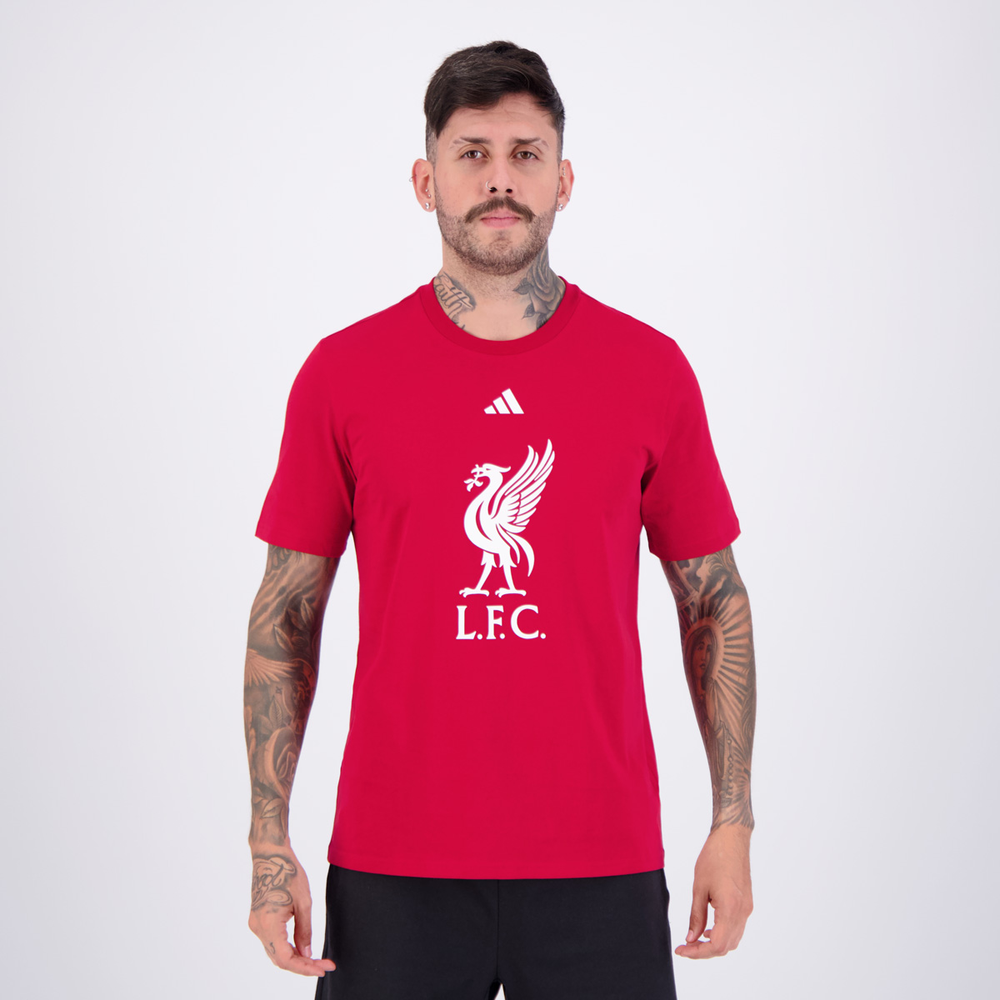 Camiseta Adidas Liverpool DNA Vermelha Camiseta Adidas Liverpool DNA Vermelha