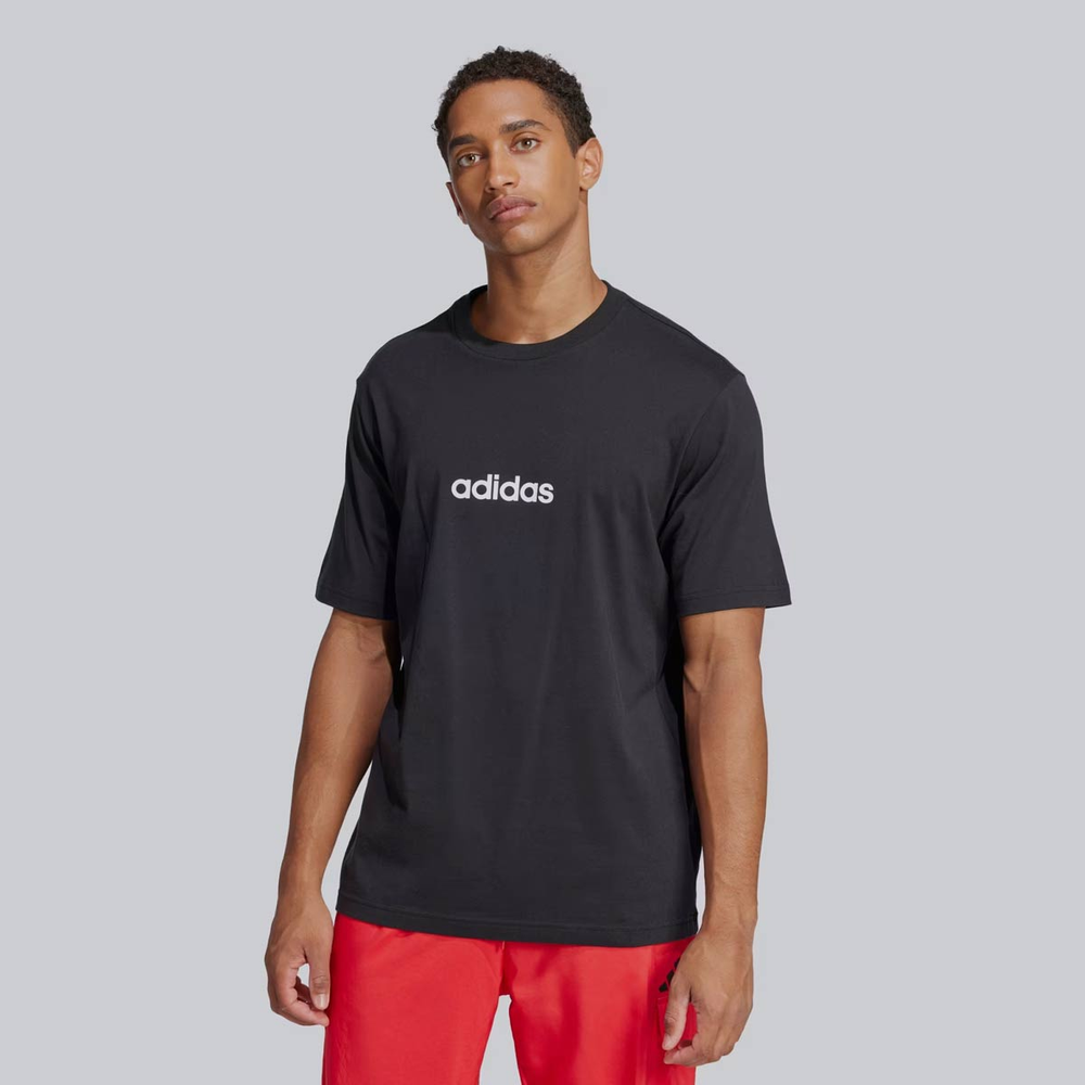 Camiseta Adidas Logo Linear Ess Preta Camiseta Adidas Logo Linear Ess Preta