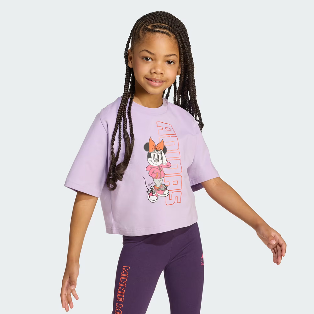 Camiseta Adidas Minnie Infantil Lilás Camiseta Adidas Minnie Infantil Lilás