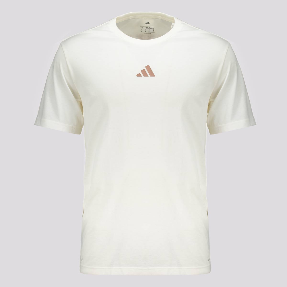 Camiseta Adidas One Rept a Time Off-White Camiseta Adidas One Rept a Time Off-White