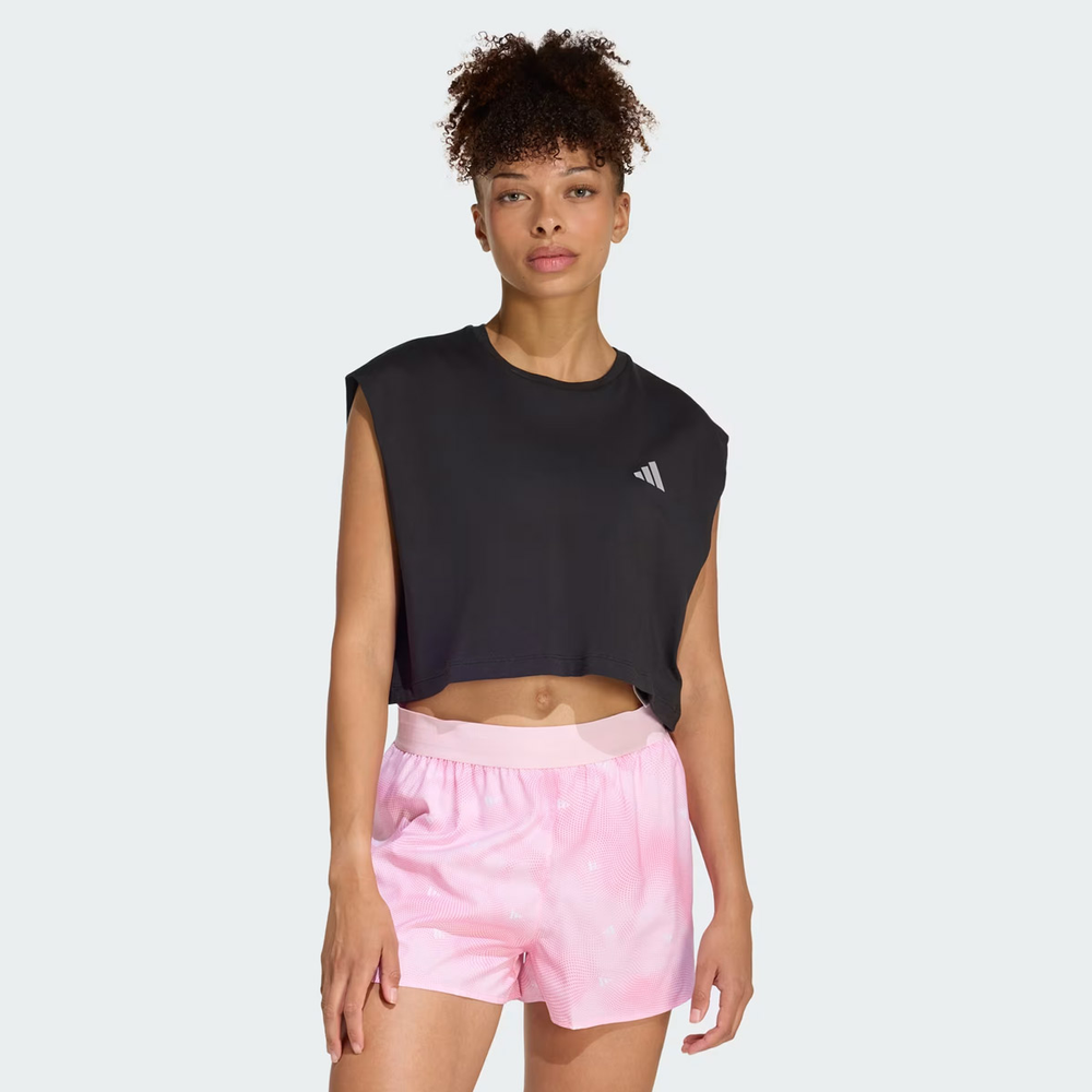 Camiseta Adidas Run Ess Crop Feminina Preta Camiseta Adidas Run Ess Crop Feminina Preta