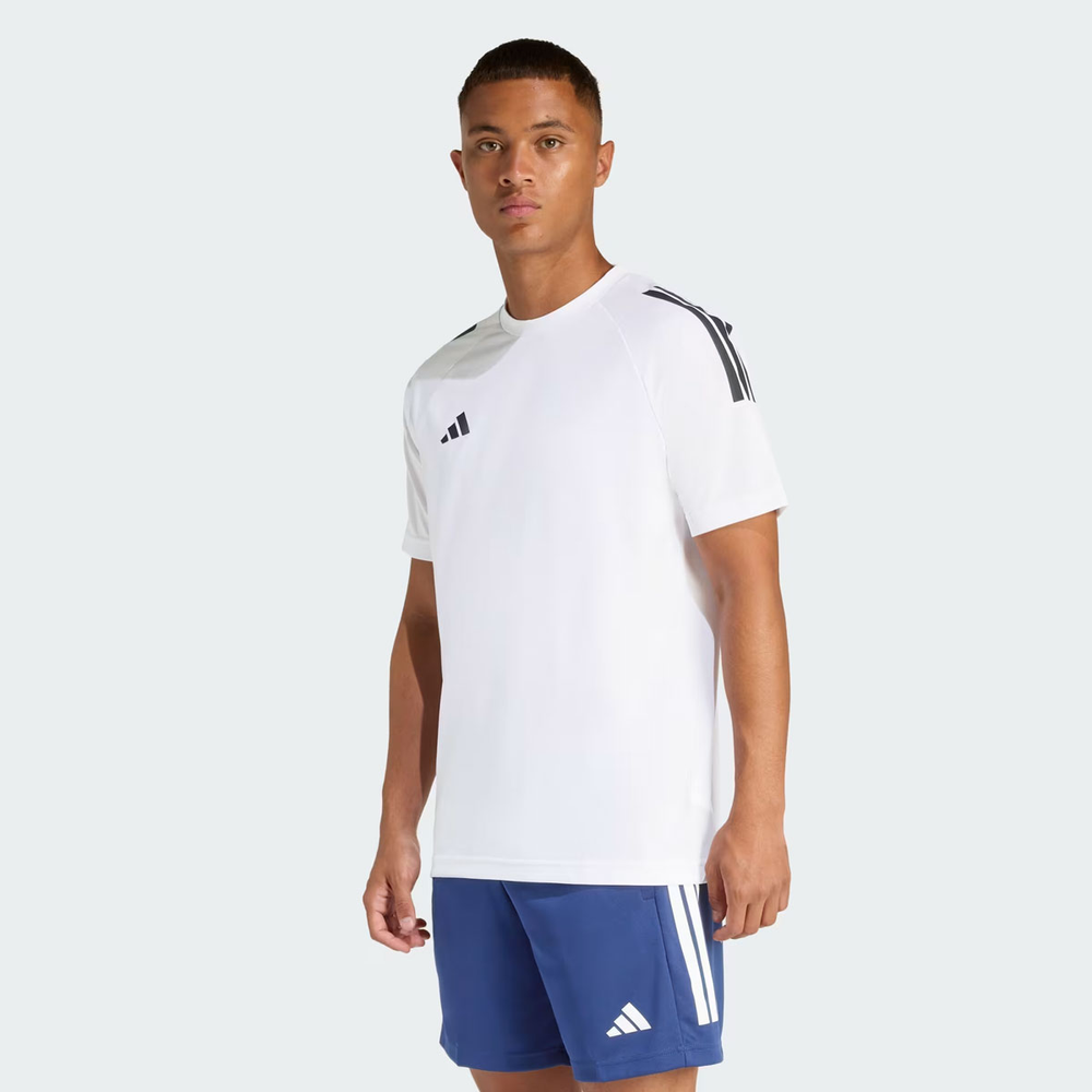 Camiseta Adidas Sereno 3S Branca Camiseta Adidas Sereno 3S Branca