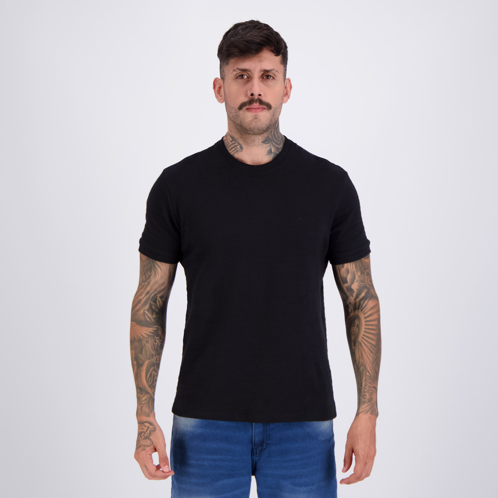 Camiseta Aramis Mc New Suedine Preto Camiseta Aramis Mc New Suedine Preto