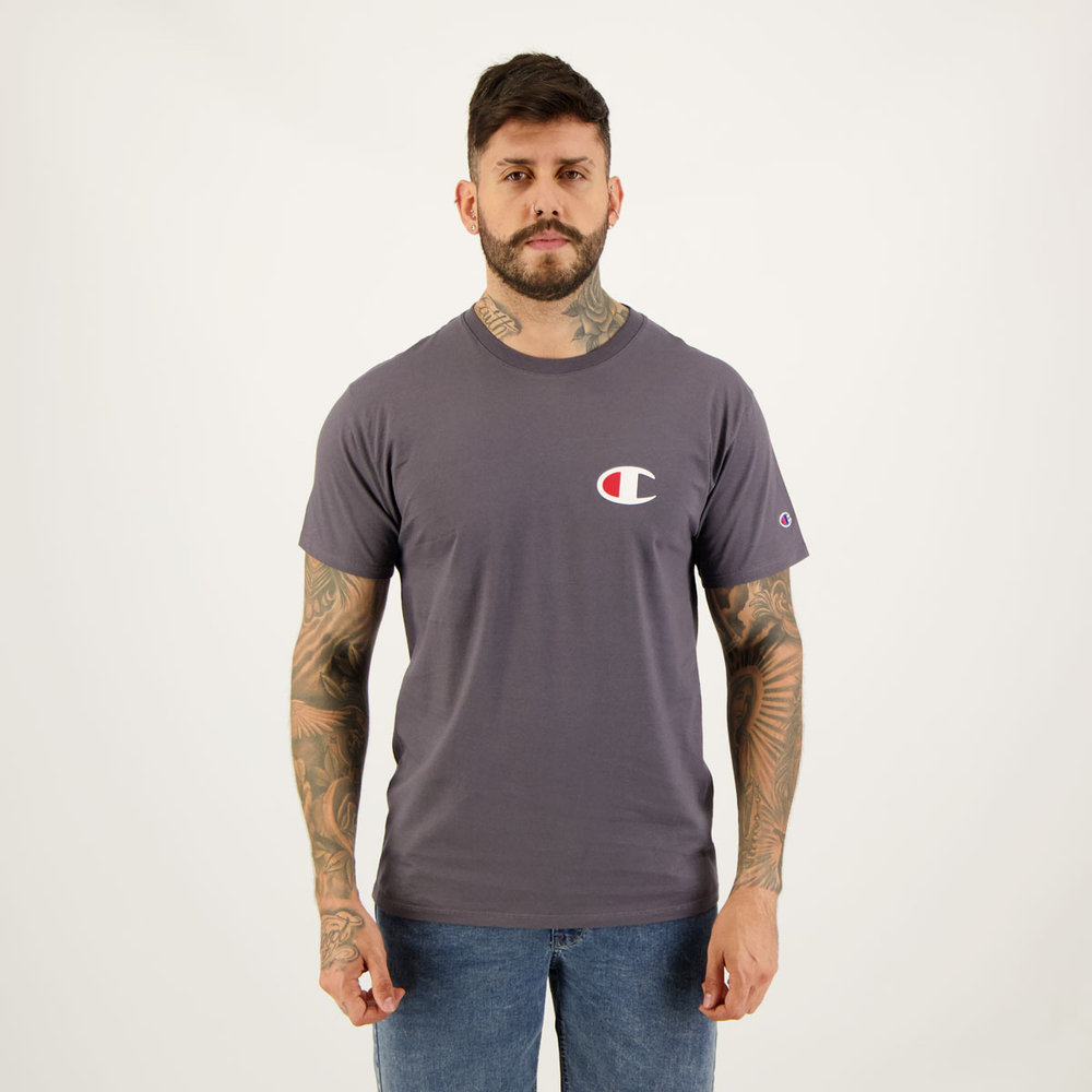 Camiseta Champion Valley Cinza Escuro Camiseta Champion Valley Cinza Escuro