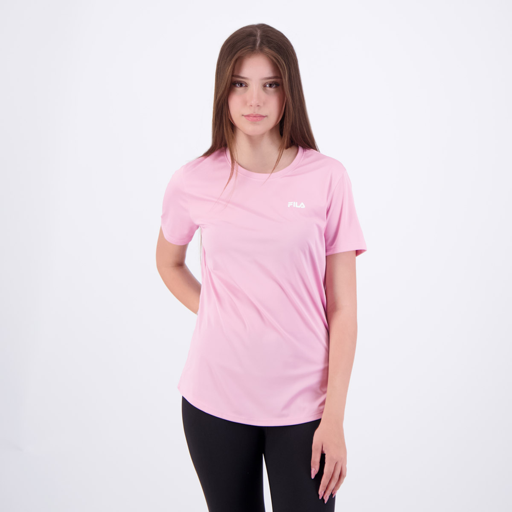 Camiseta Fila Basic Sports III Feminina Rosa Camiseta Fila Basic Sports III Feminina Rosa
