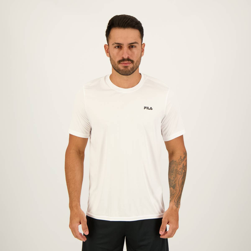 Camiseta Fila Basic Sports Polygin Branco Camiseta Fila Basic Sports Polygin Branco