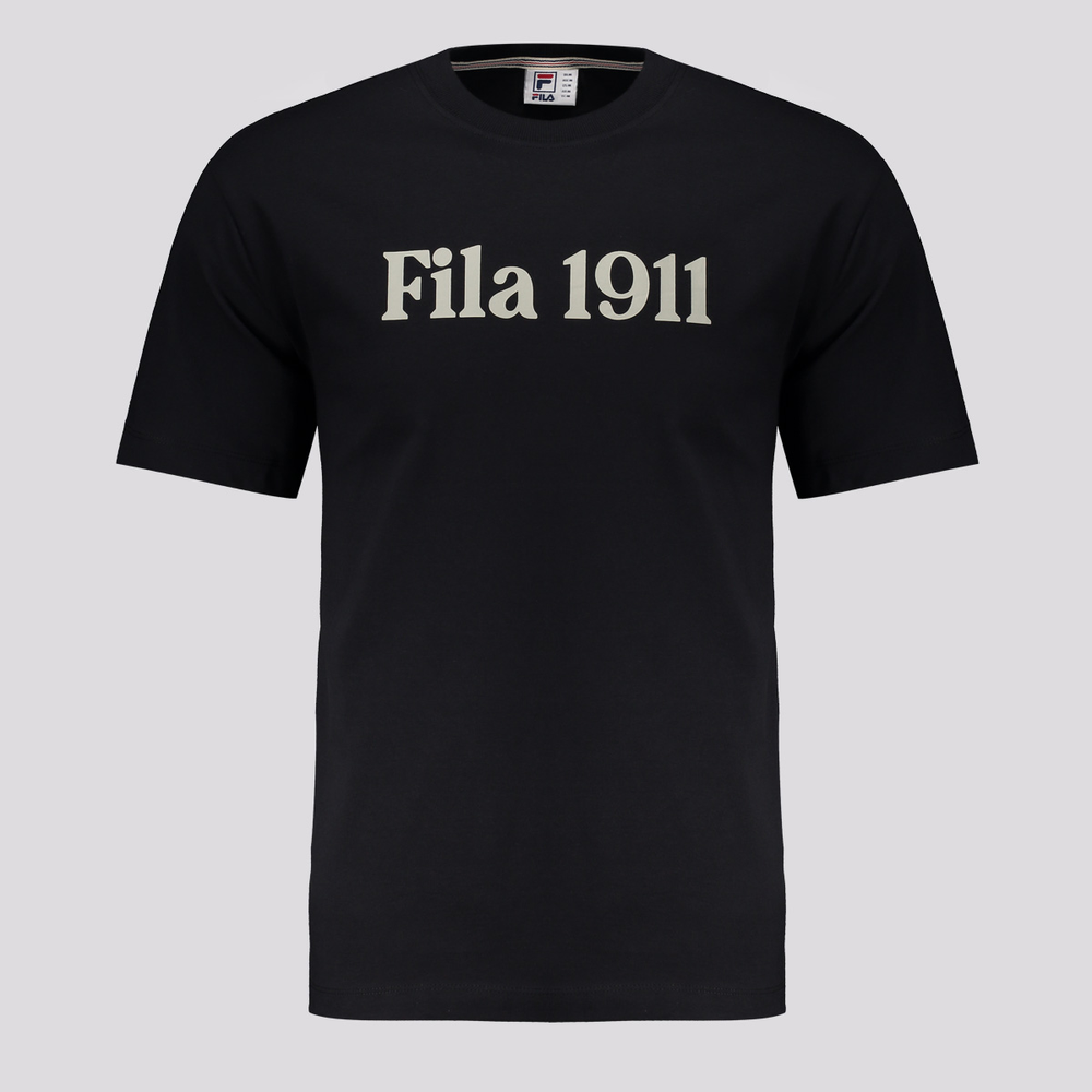 Camiseta Fila Comfort 1911 Preta Camiseta Fila Comfort 1911 Preta