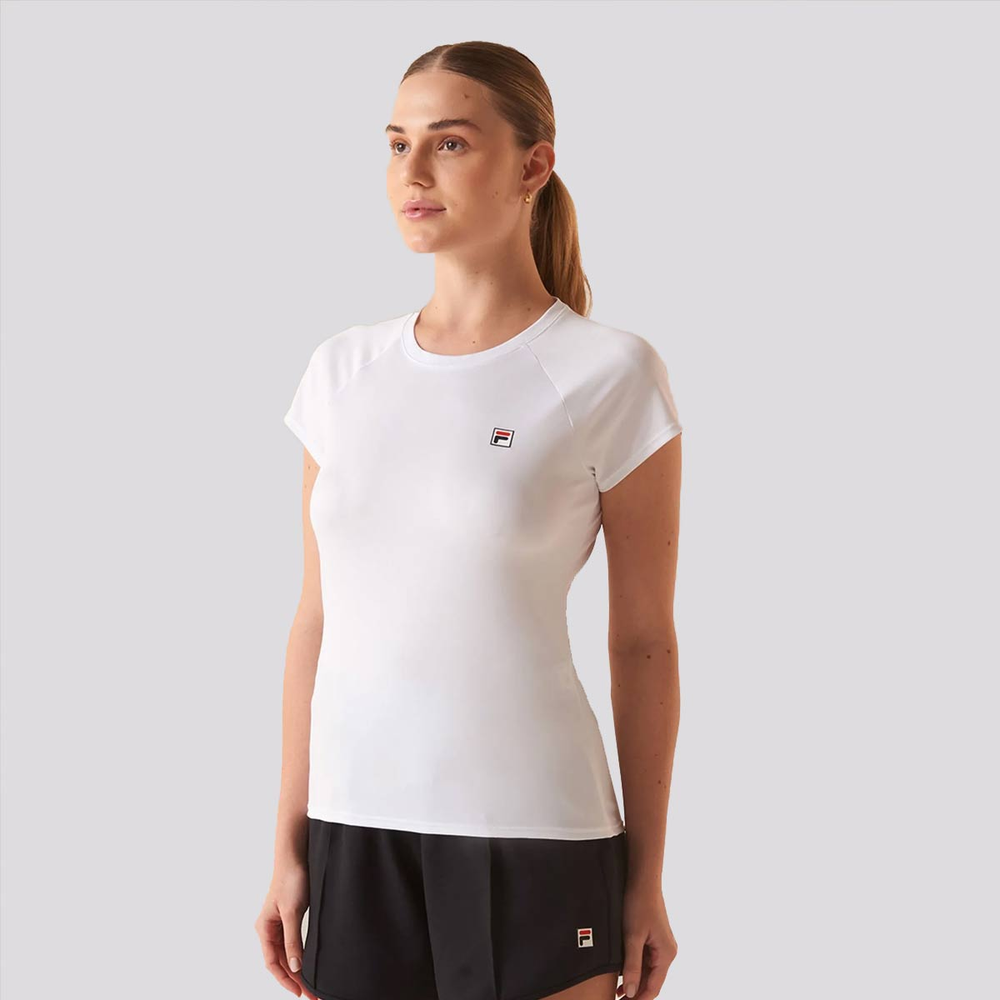 Camiseta Fila Tennis Basic Feminina Branca Camiseta Fila Tennis Basic Feminina Branca