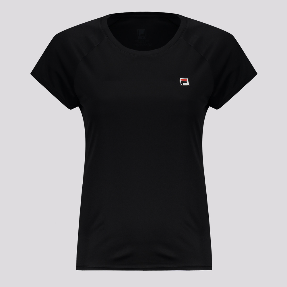 Camiseta Fila Tennis Basic I Feminina Preta Camiseta Fila Tennis Basic I Feminina Preta