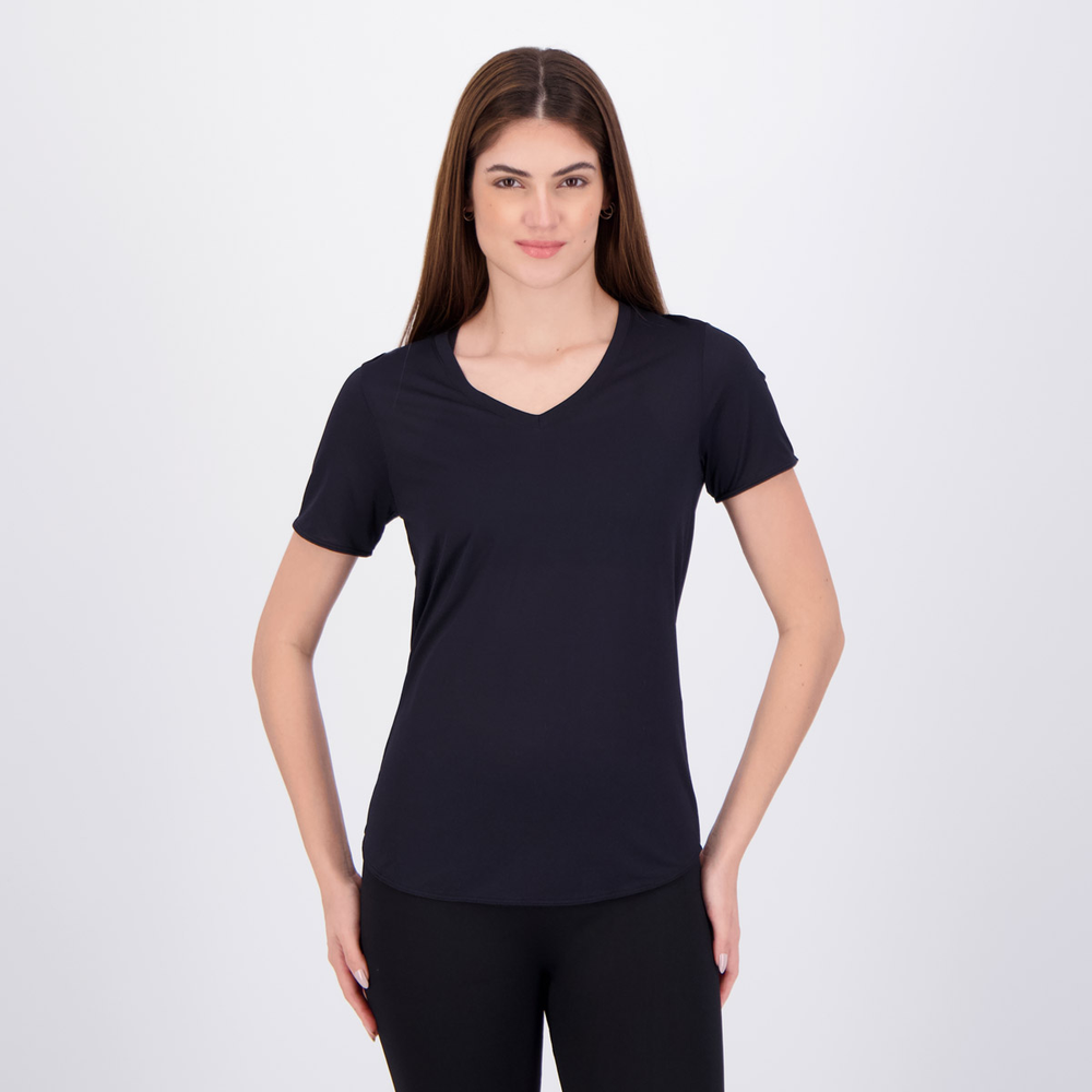 Camiseta Fila Training Crepe Flow Feminina Preta Camiseta Fila Training Crepe Flow Feminina Preta