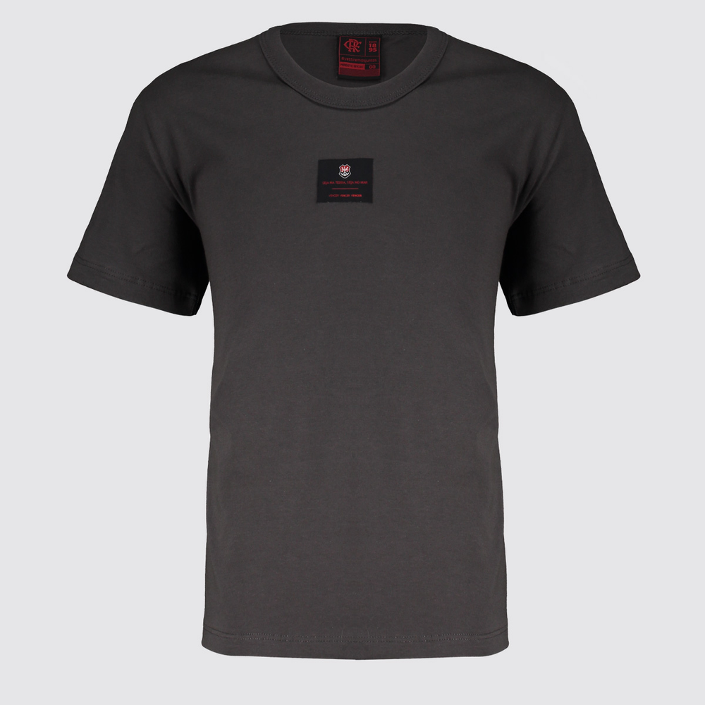 Camiseta Flamengo Bora Infantil Cinza Camiseta Flamengo Bora Infantil Cinza