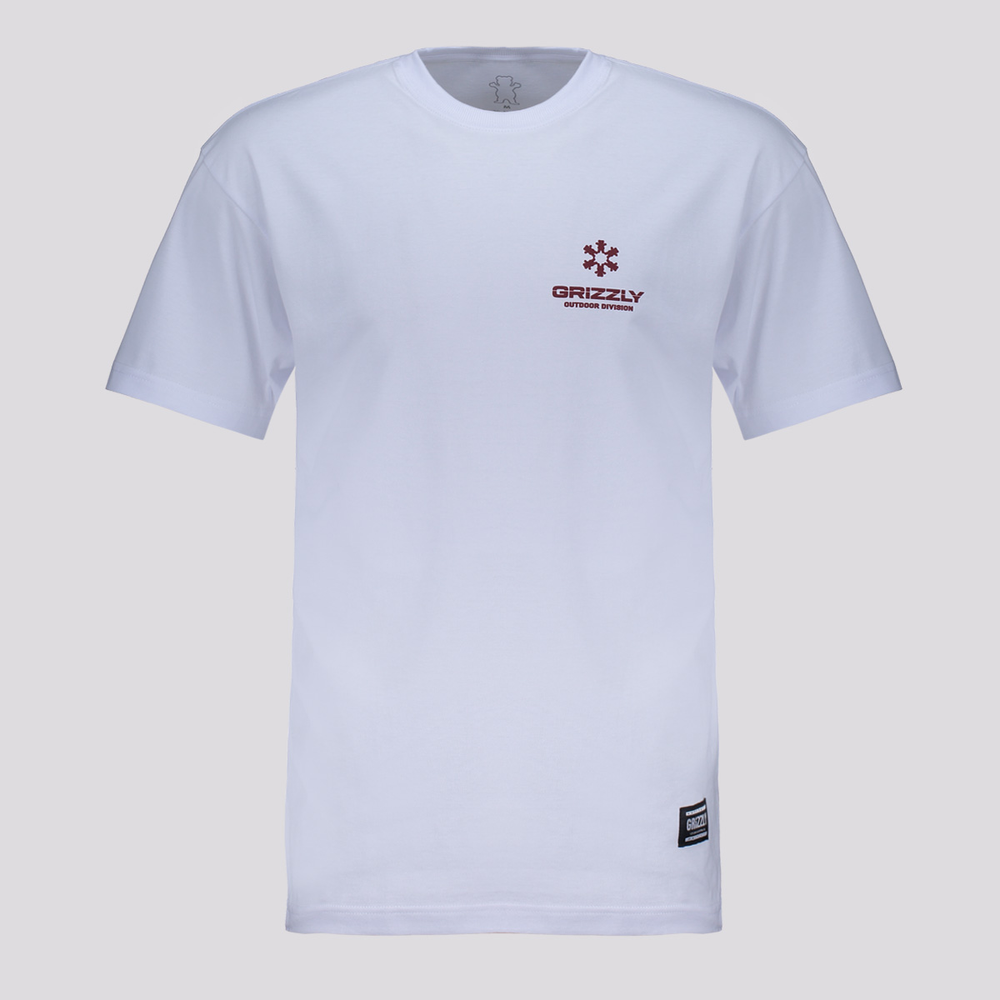 Camiseta Grizzly Skate Lodge Branca Camiseta Grizzly Skate Lodge Branca