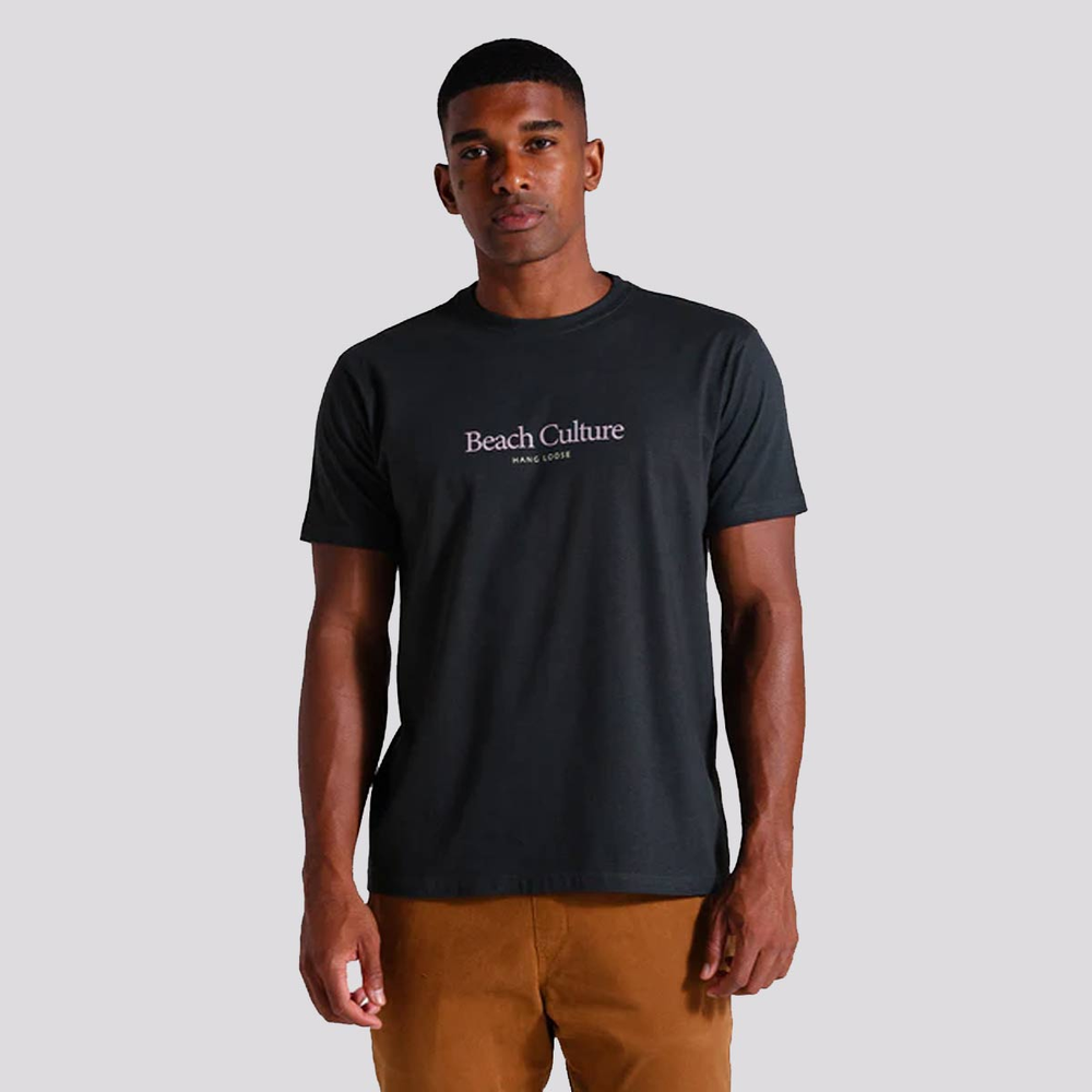 Camiseta Hang Loose Beachculture Cinza Escuro Camiseta Hang Loose Beachculture Cinza Escuro