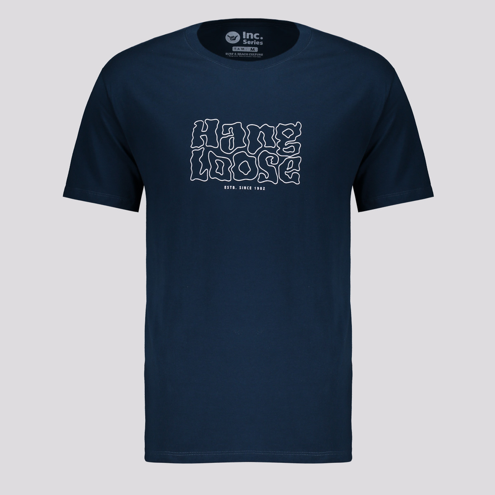 Camiseta Hang Loose Disturb Azul Camiseta Hang Loose Disturb Azul