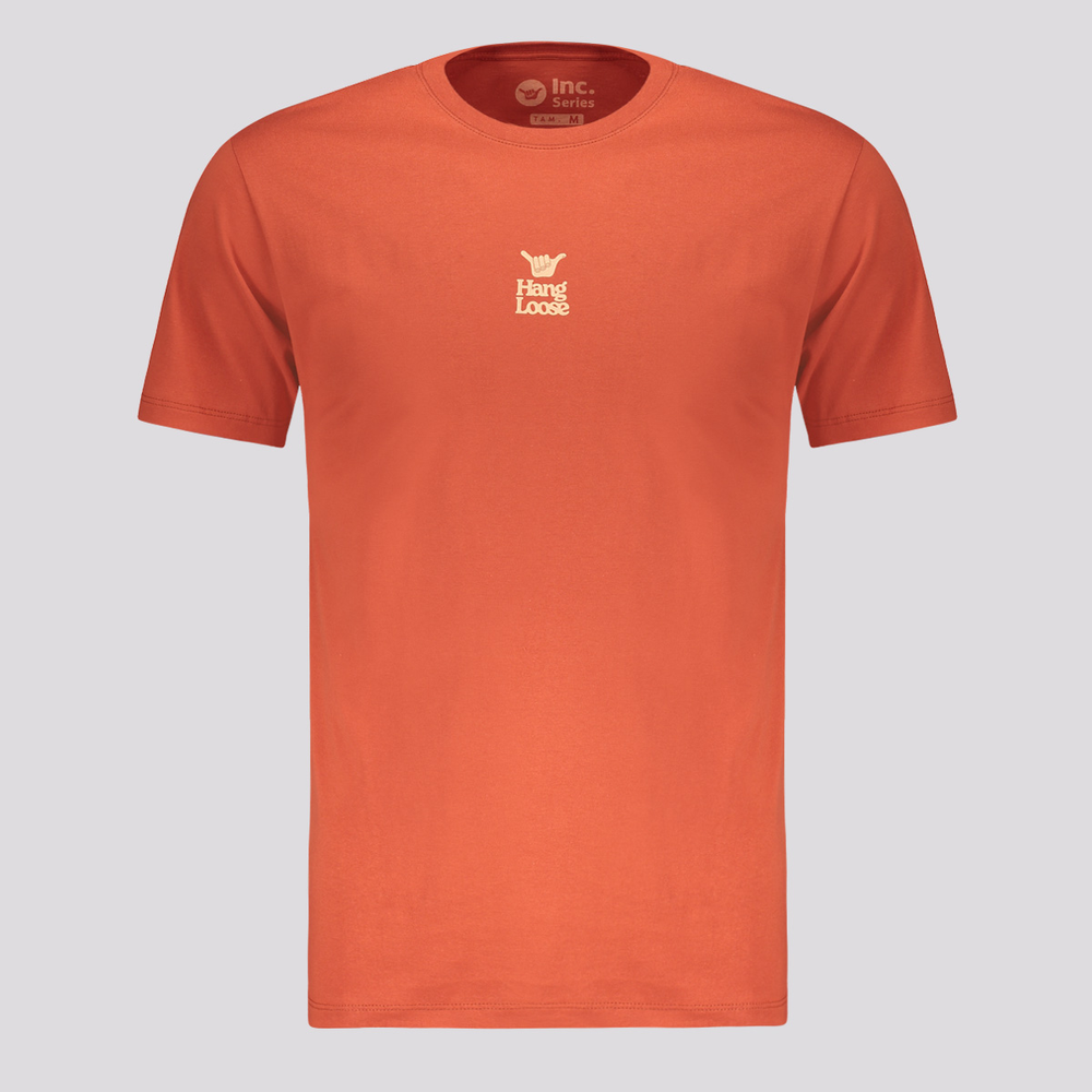 Camiseta Hang Loose Logblock Vermelha Camiseta Hang Loose Logblock Vermelha