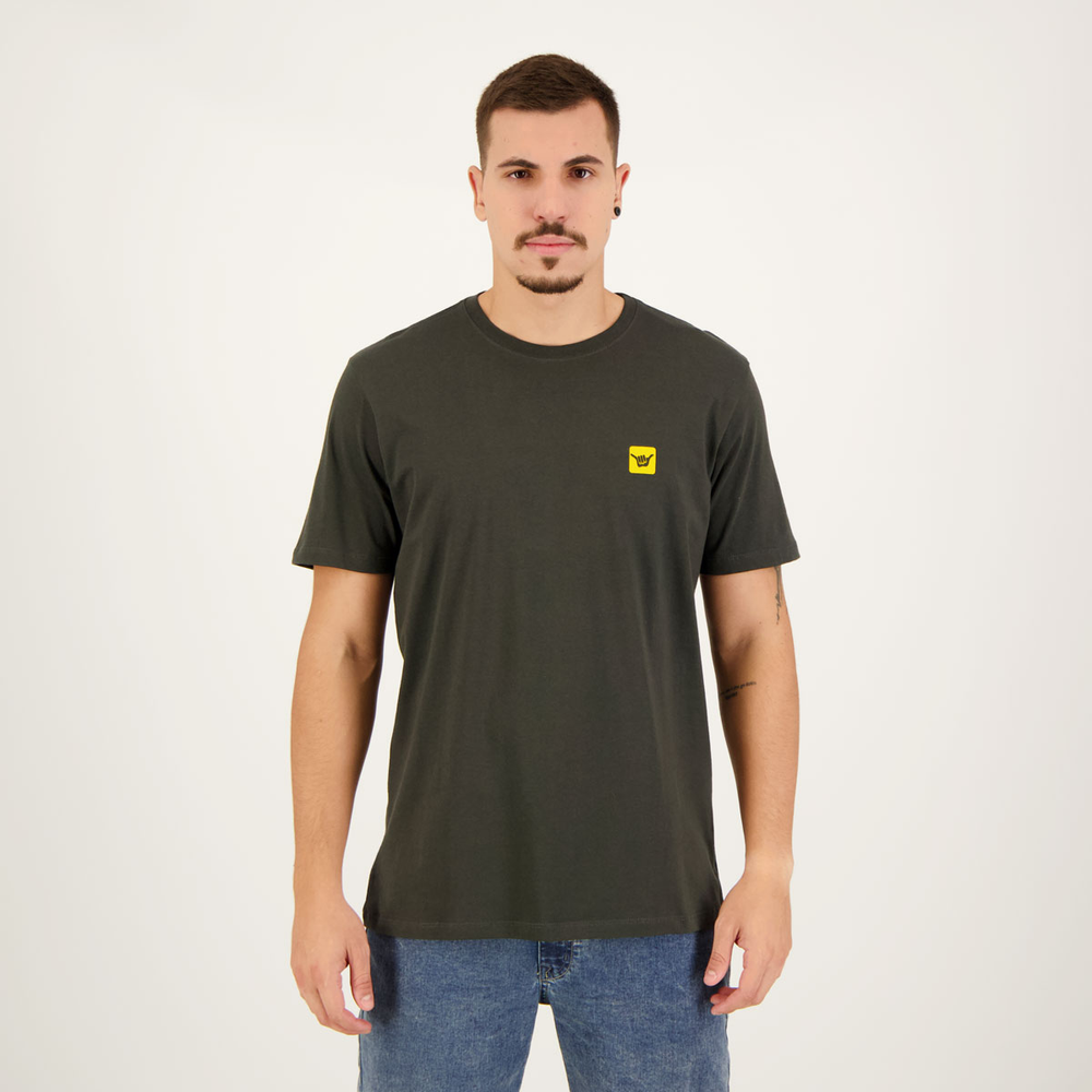 Camiseta Hang Loose Minilogo Classic Cinza Escuro Camiseta Hang Loose Minilogo Classic Cinza Escuro