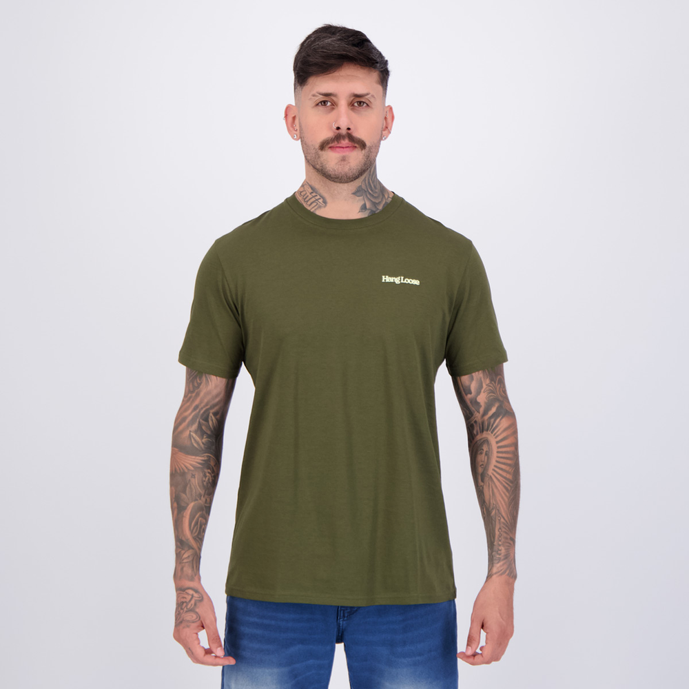 Camiseta Hang Loose Soul Verde Camiseta Hang Loose Soul Verde