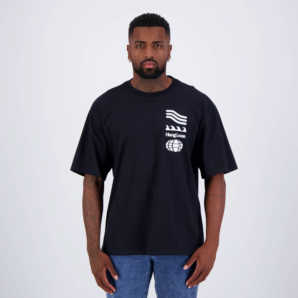 Camiseta Hang Loose Wide Tee Preta Camiseta Hang Loose Wide Tee Preta
