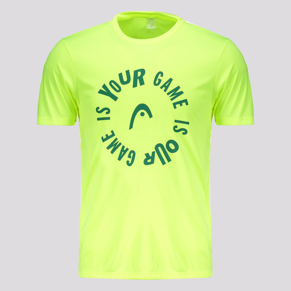 Camiseta Head Dry Estampa Amarelo Neon Camiseta Head Dry Estampa Amarelo Neon