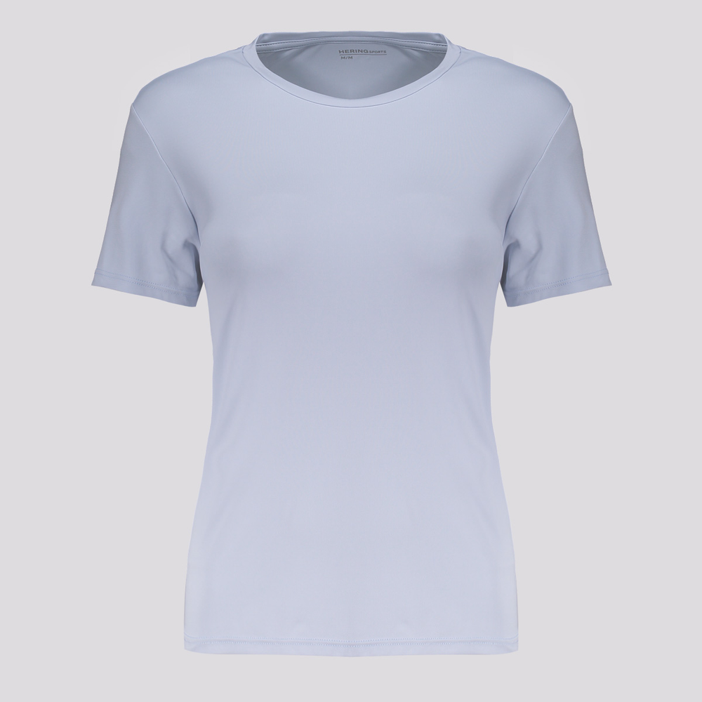 Camiseta Hering Proteção UV Feminina Azul Claro Camiseta Hering Proteção UV Feminina Azul Claro
