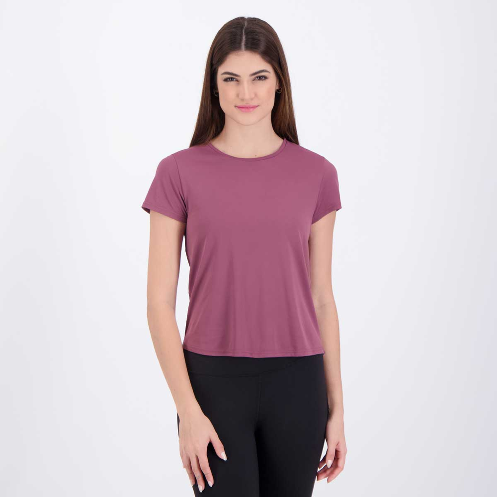 Camiseta Hering Proteção UV Feminina Bordô Camiseta Hering Proteção UV Feminina Bordô